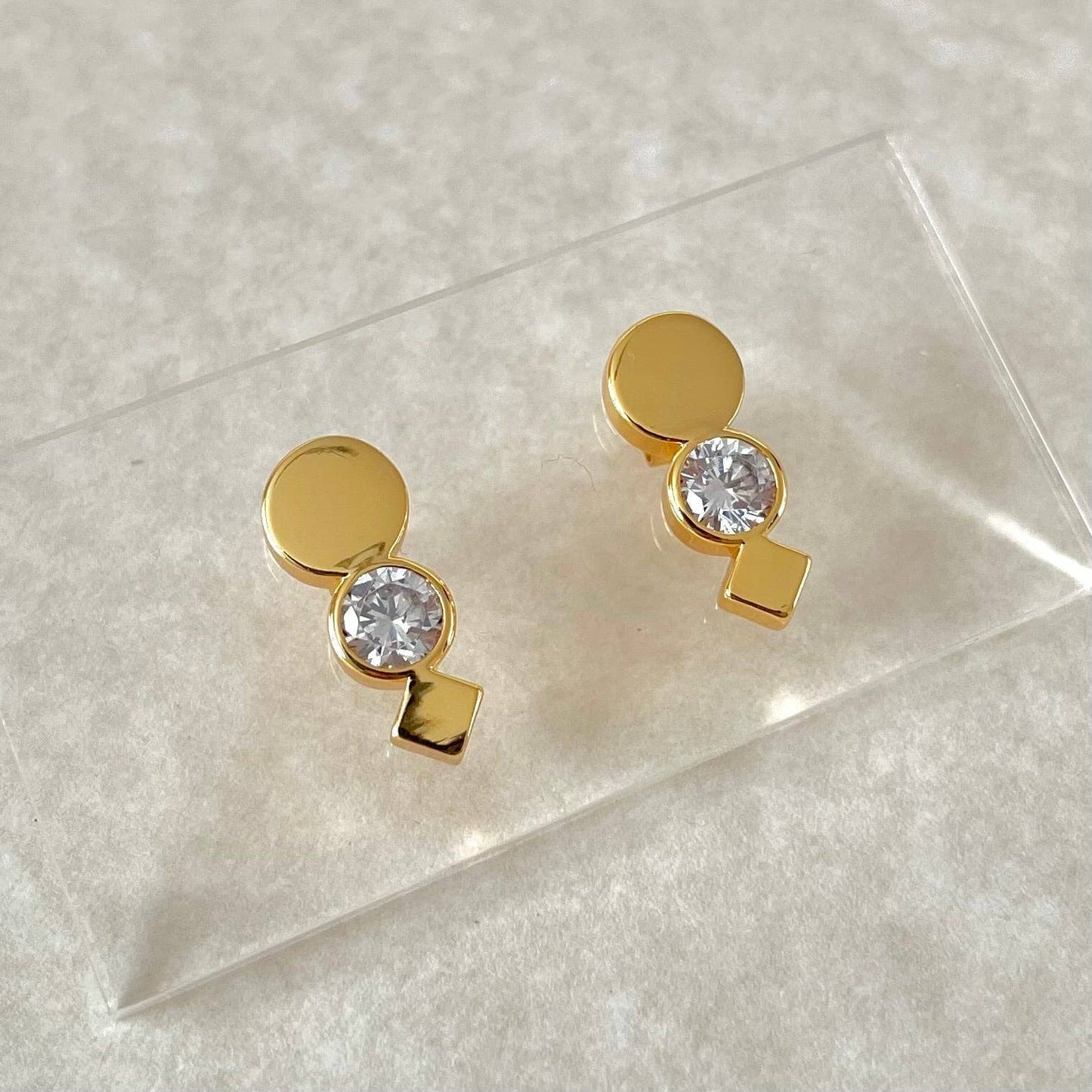 Namaste Jewelry - Amelia Geometric Earrings