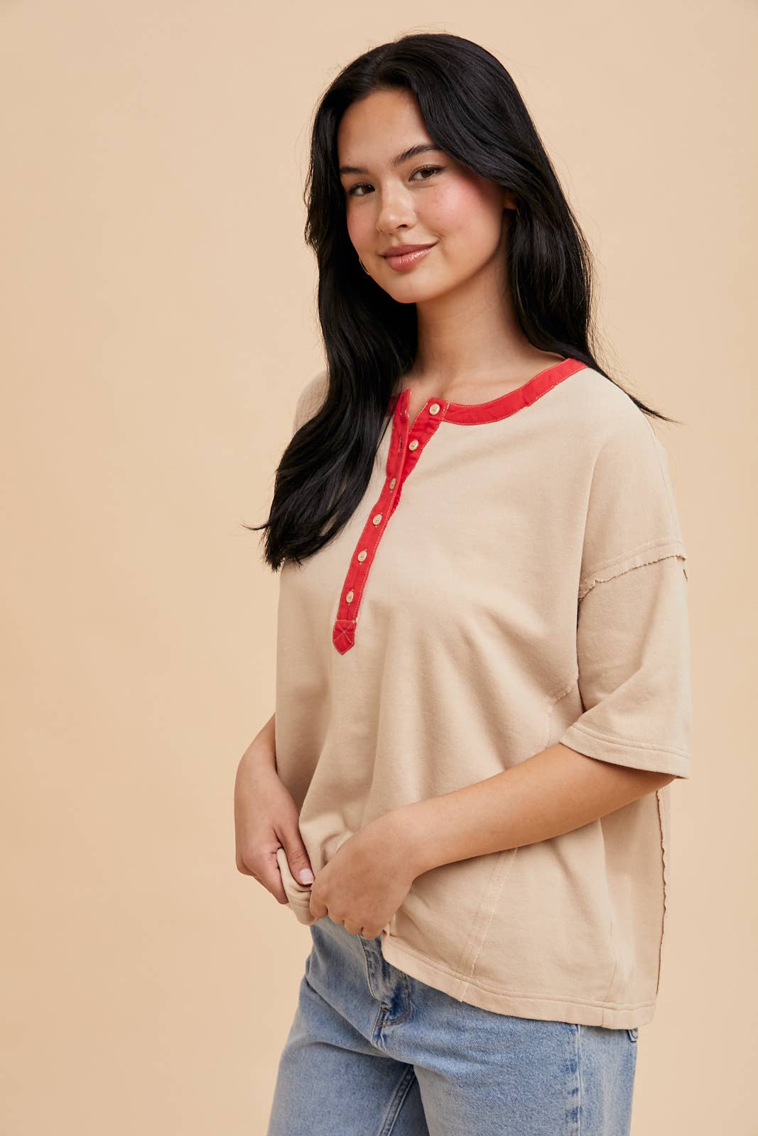 In Loom - HENLEY RINGER TEE