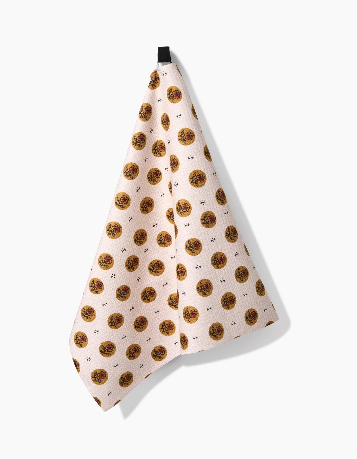 Geometry - Artisanal Floral Cream Tea Towel
