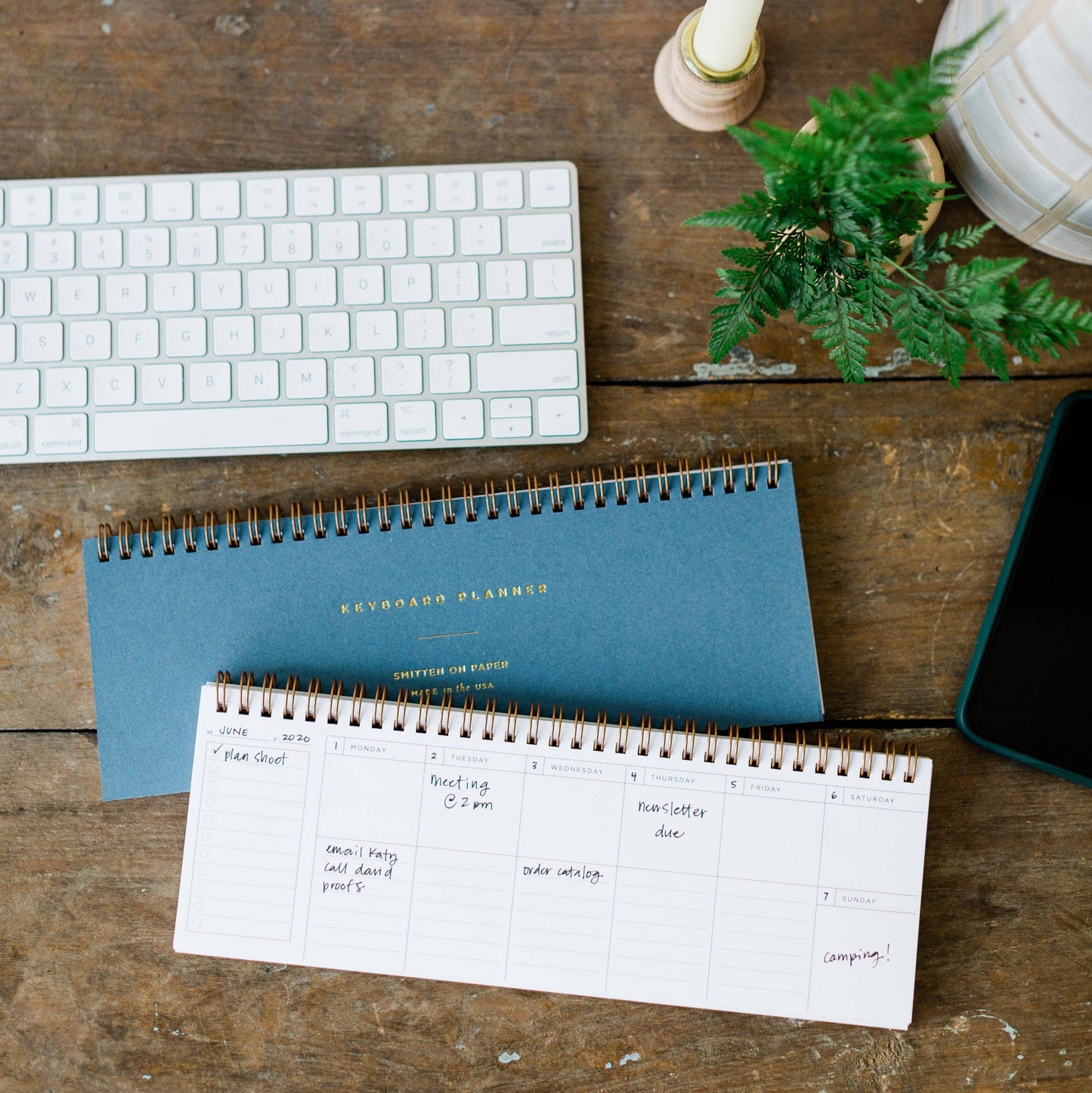 Smitten on Paper - Keyboard Planner Marine
