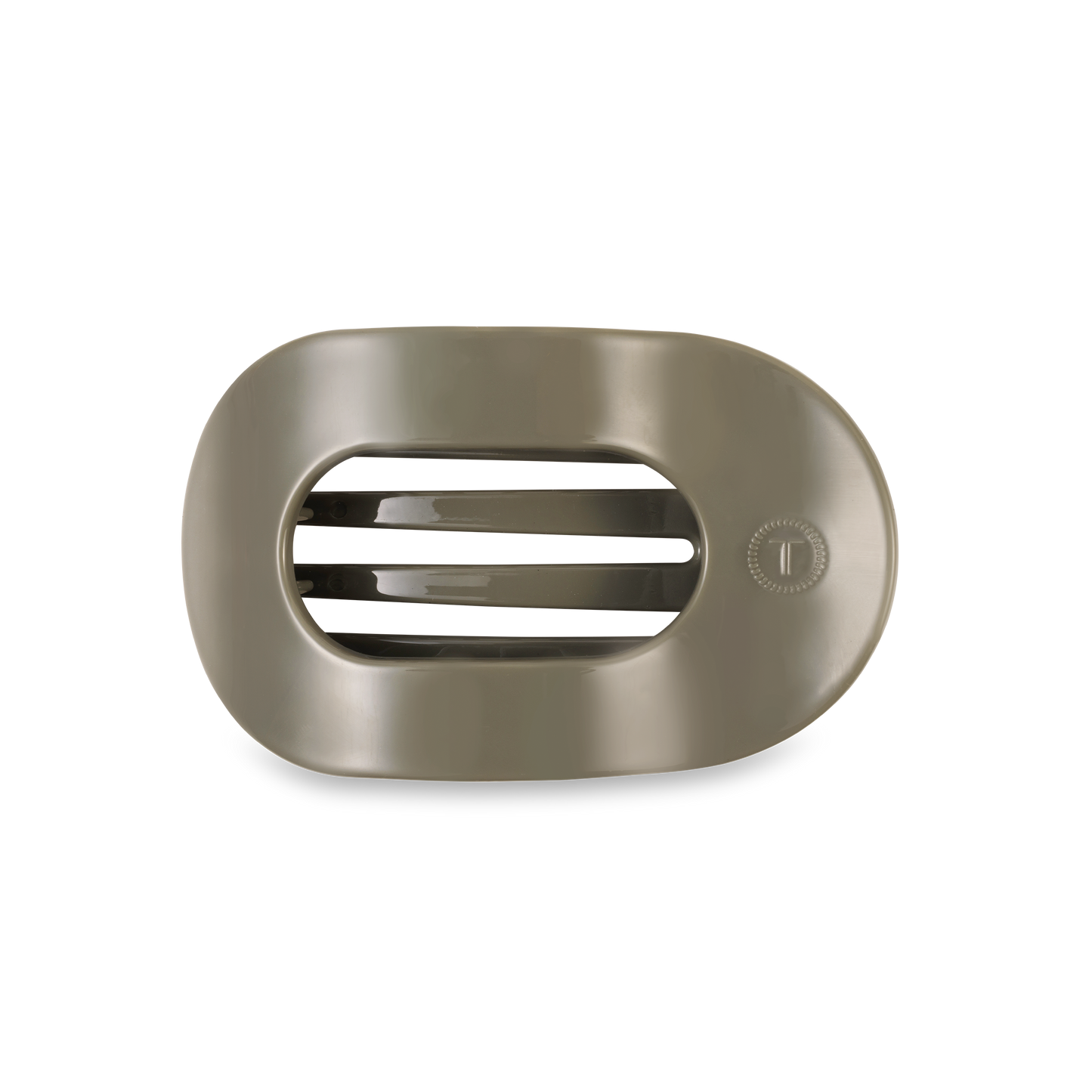 TELETIES - Flat Round Hair Clip | Medium | Sage It Ain't So