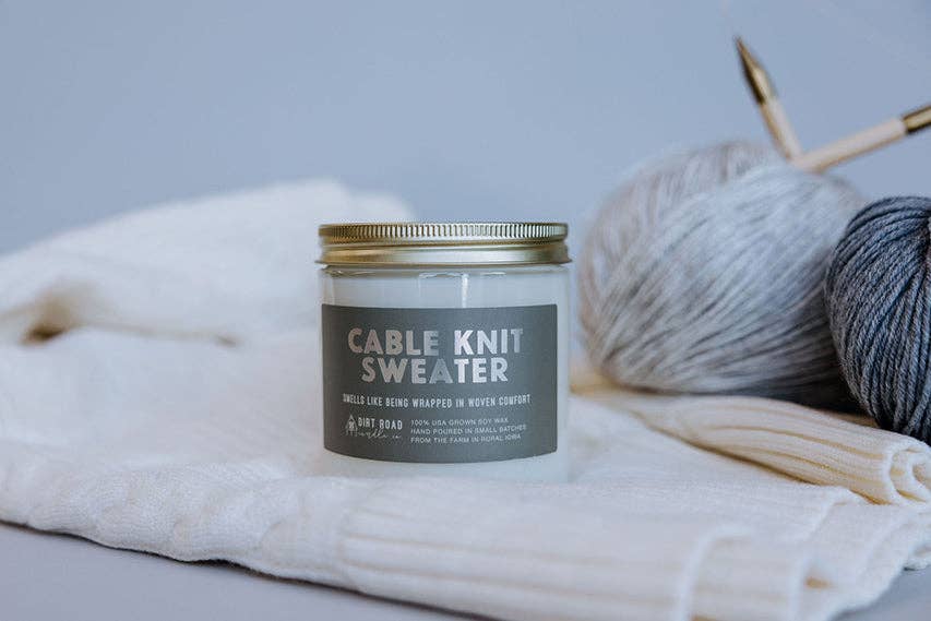 Dirt Road Candle Co - Cable Knit Sweater Candle