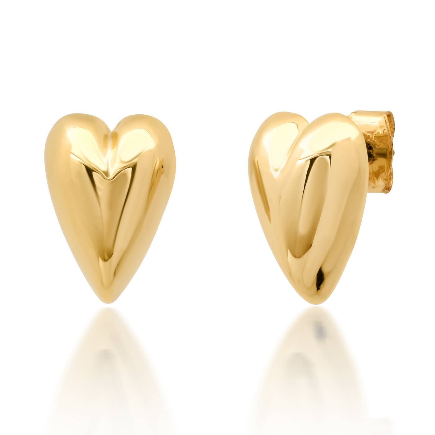 Tai Jewelry - Puffy Heart Studs