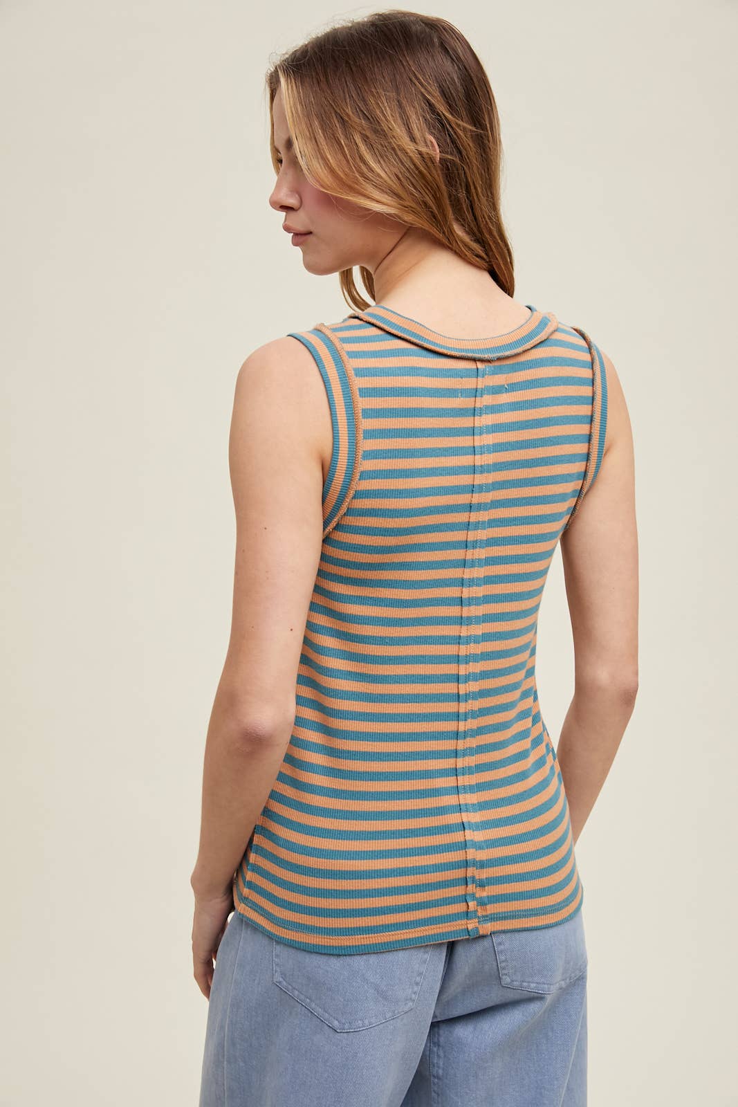 Wishlist Apparel - STRIPED KNIT TANK TOP - Assorted Colors