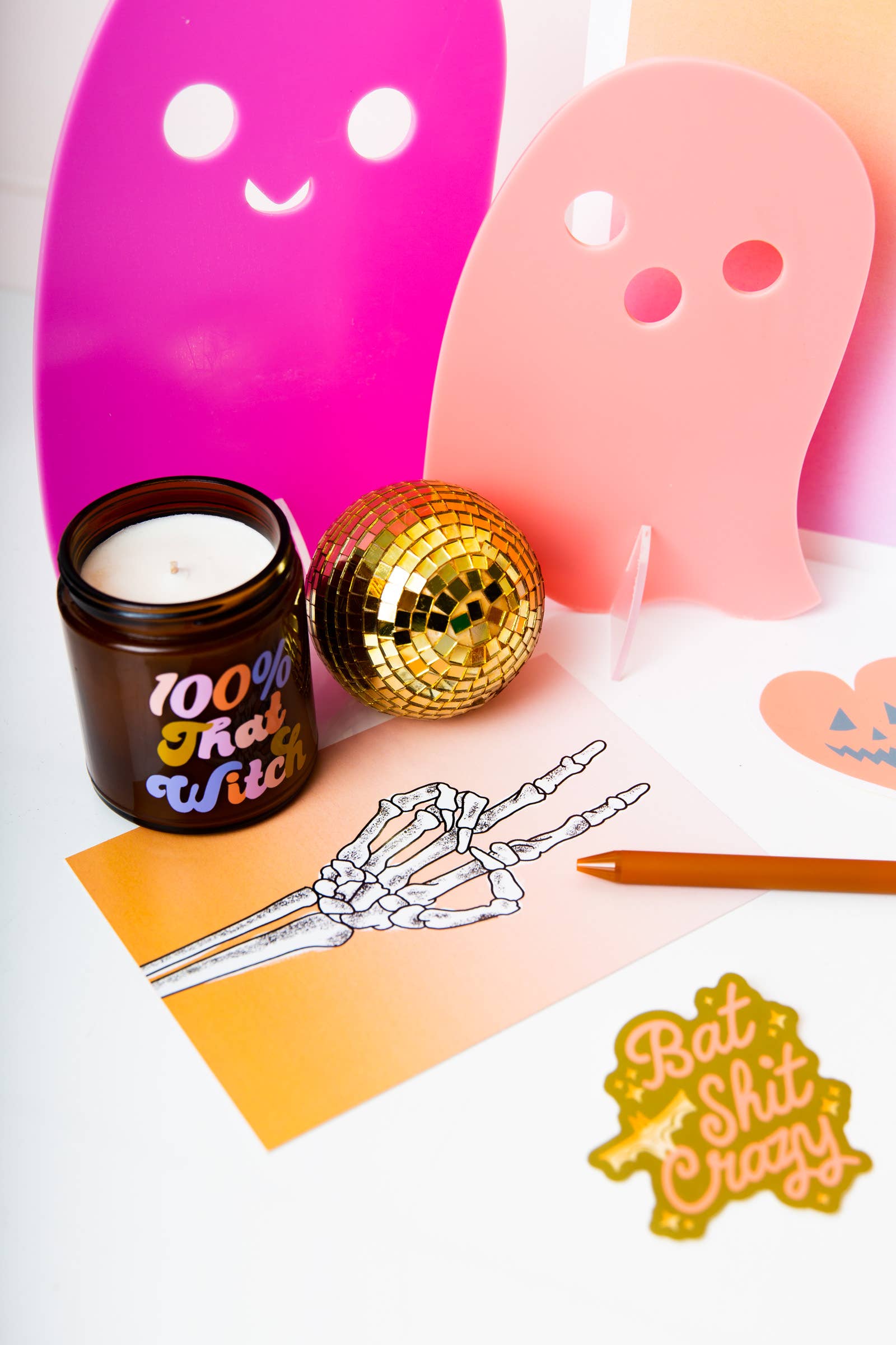 Talking Out of Turn - Halloween Candle Jar w/lid