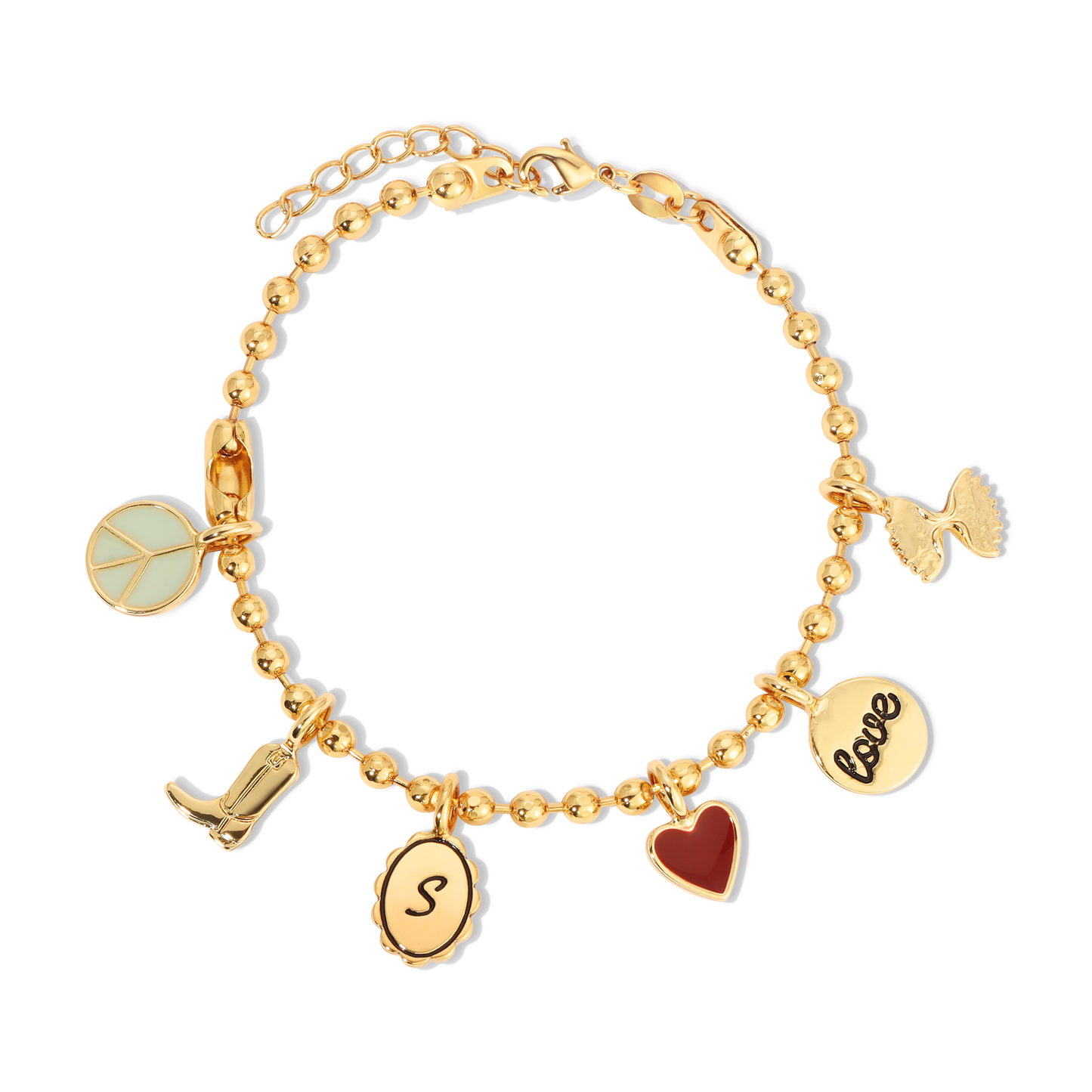 Lucky Feather - Charm Garden - Bracelet Chain - Gold