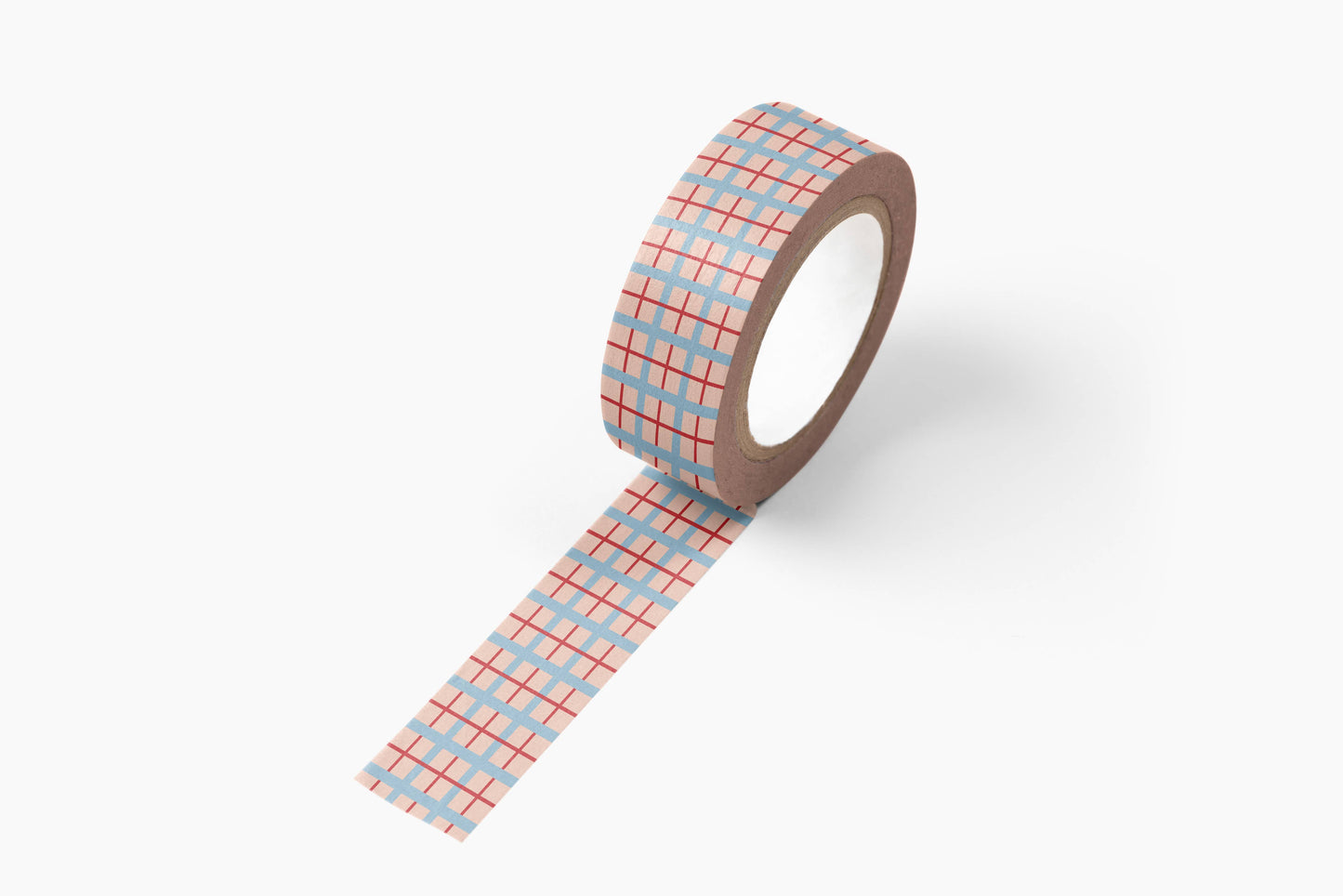 Ruff House Print Shop - Plaid Washi Tape in Sunset Pink
