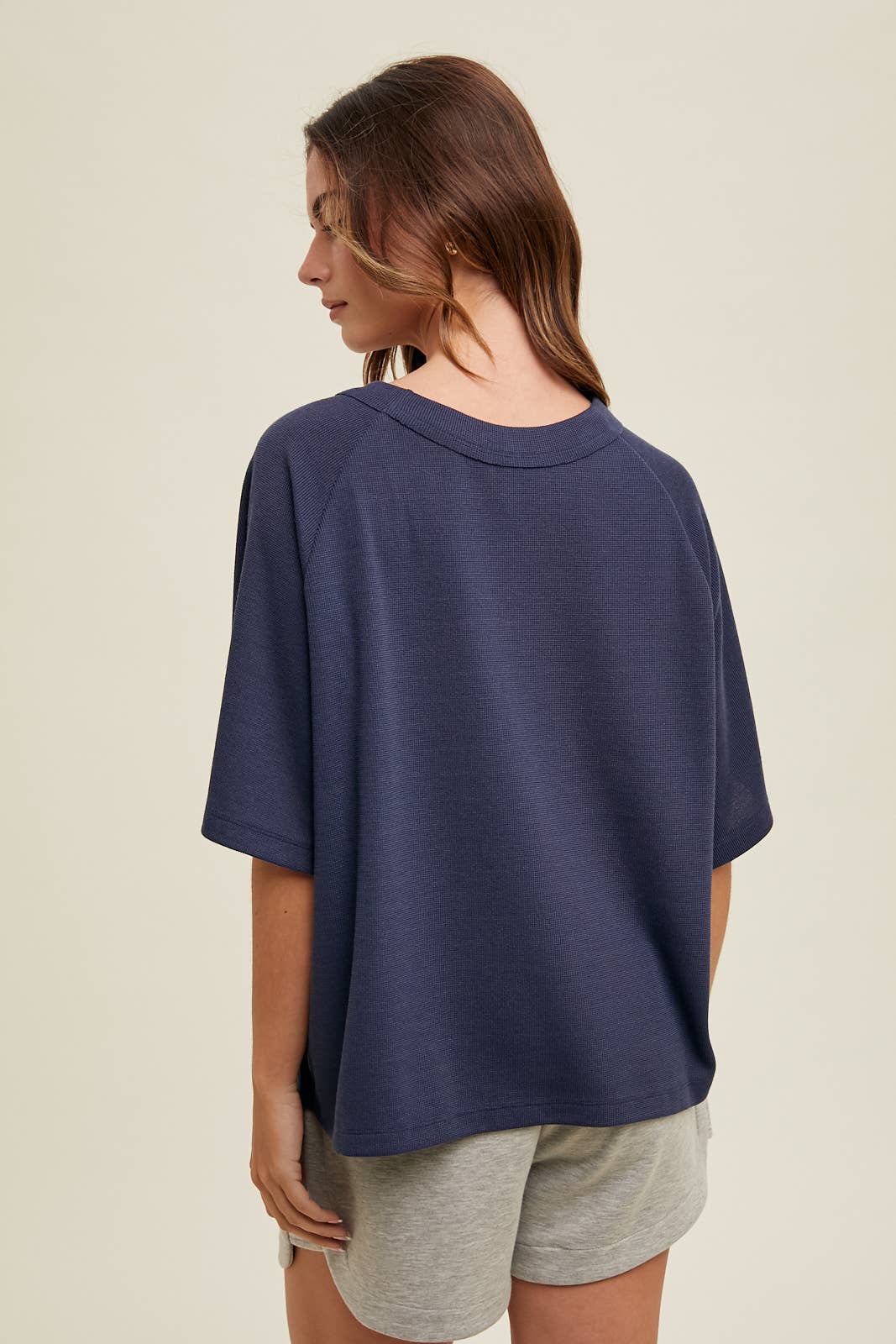 Wishlist Apparel - BOXY WAFFLE KNIT TOP