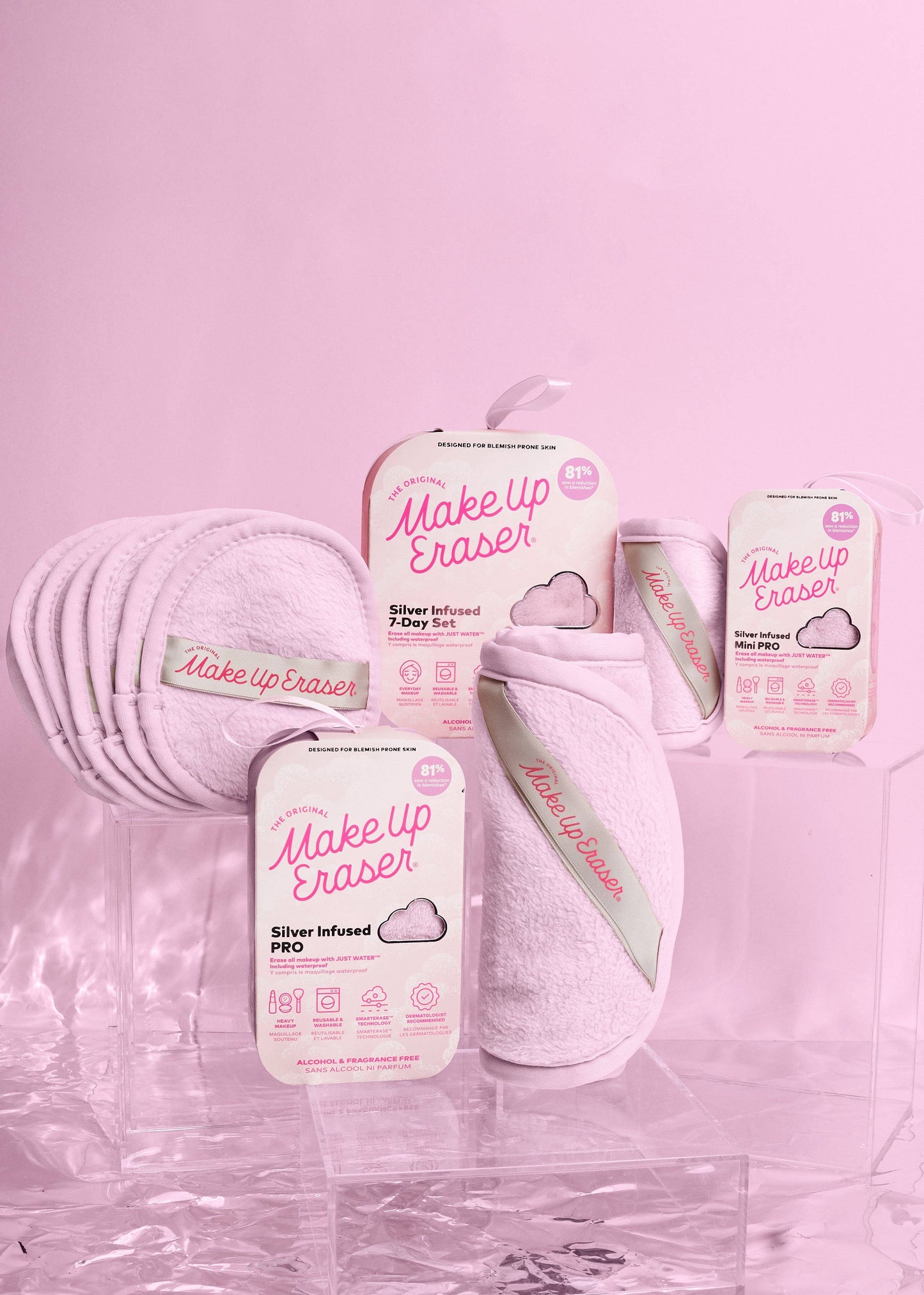 The Original MakeUp Eraser - Silver Infused Mini PRO MakeUp Eraser | Acne Prone Skin