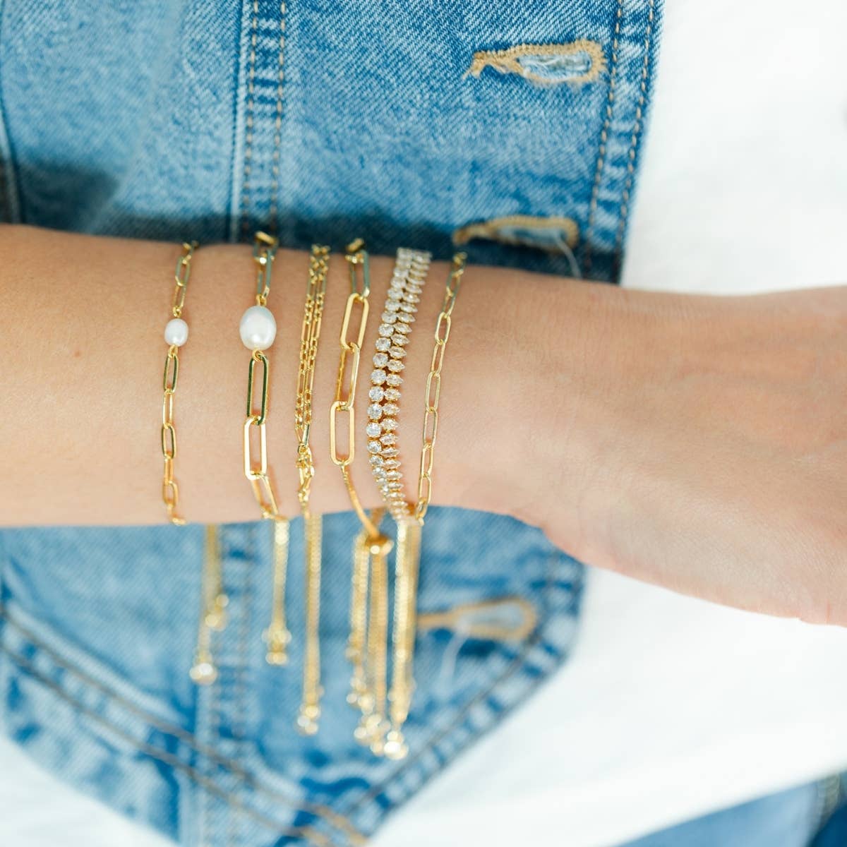 Splendid Iris - Link Pulley Bracelet