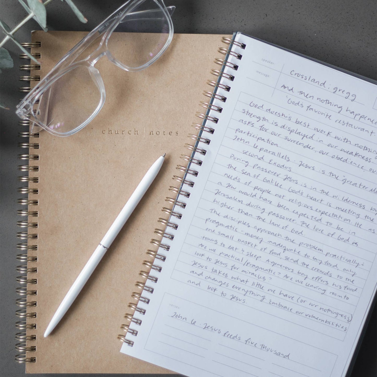 Church Notes Co. - Kraft Church Notes Bible Study Notebook
