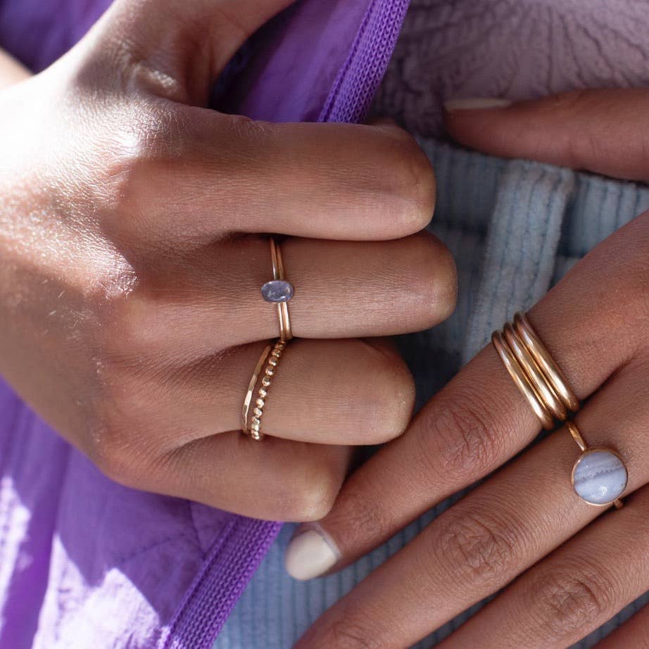 Token Jewelry - Sequin Ring in 14k Gold Fill or Sterling Silver