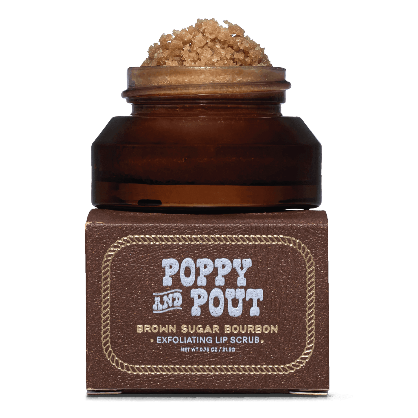 Poppy & Pout - Lip Scrub, Rhinestone Rodeo, Brown Sugar Bourbon