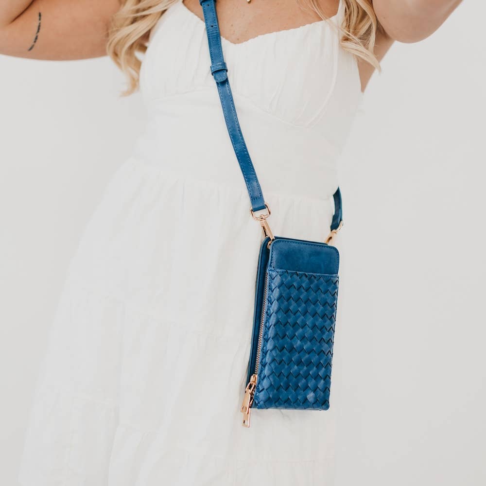 Pretty Simple - Woven Double Duty Phone Bag - Assorted Colors