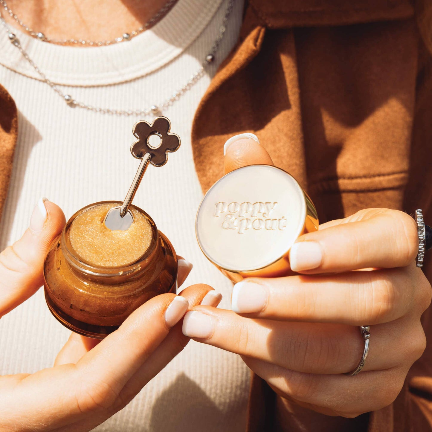 Poppy & Pout - Lip Scrub, Rhinestone Rodeo, Brown Sugar Bourbon