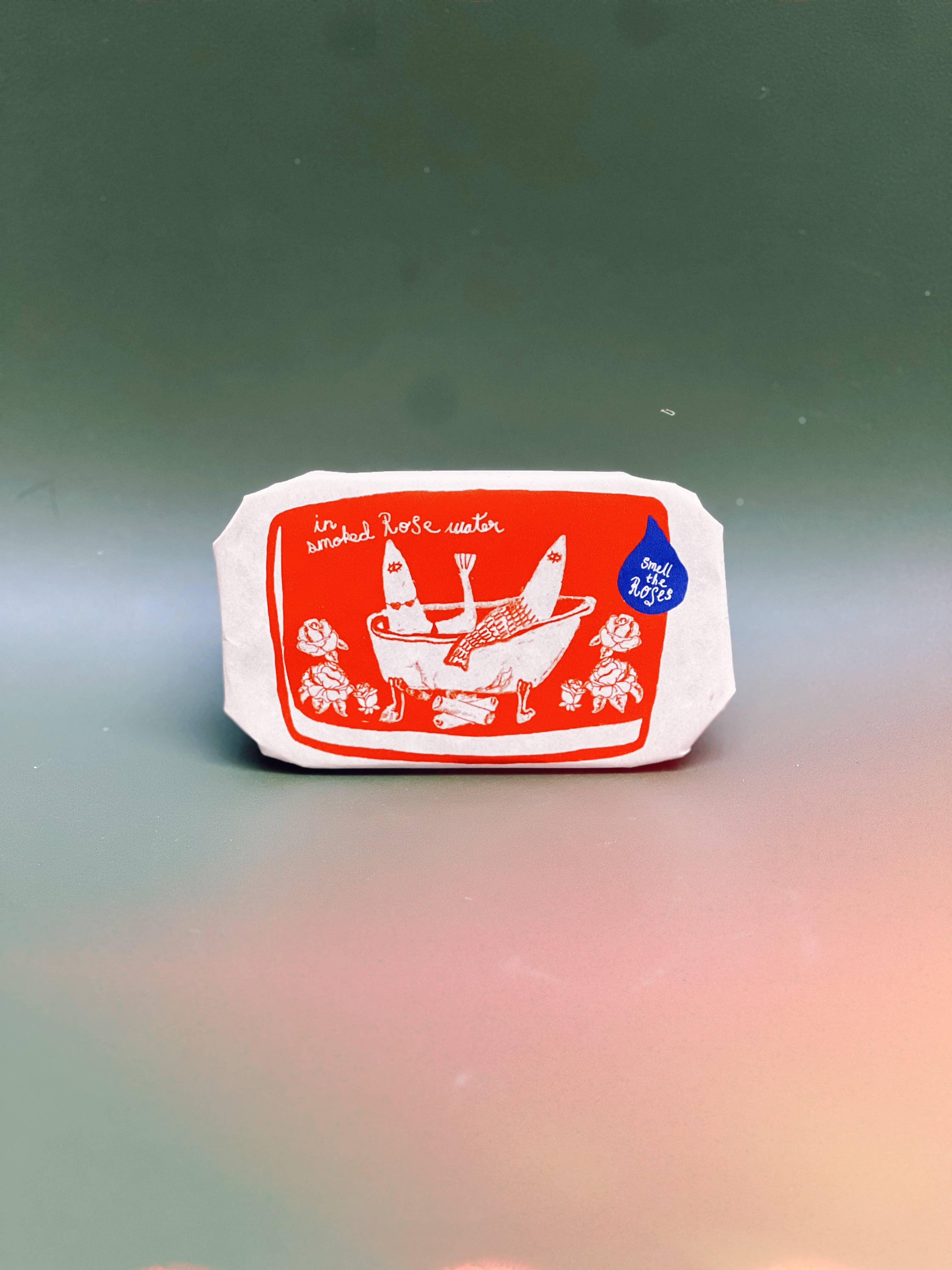 Tinned Candle - Tinned Fish Candle - Smoked Rose Water