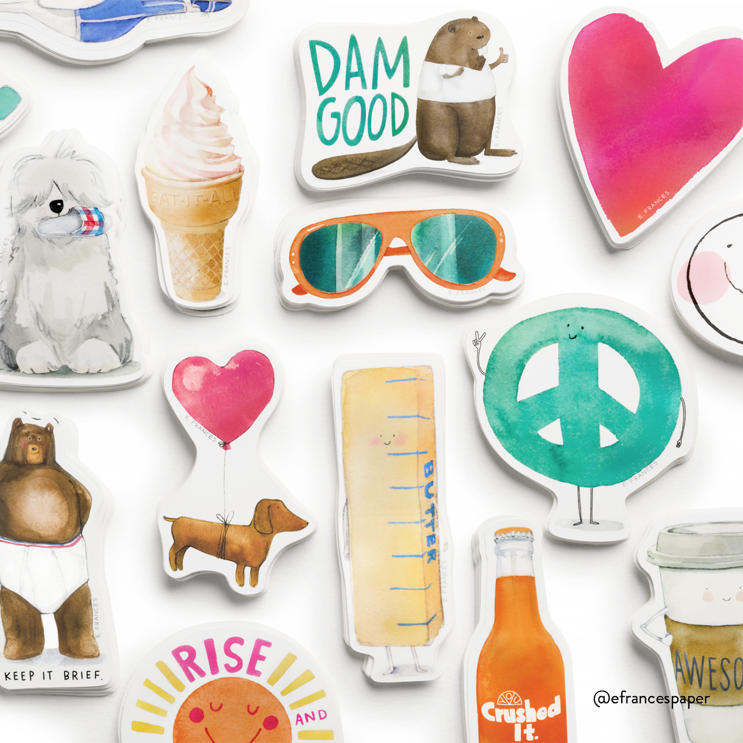 E. Frances Paper - Crushed It Sticker