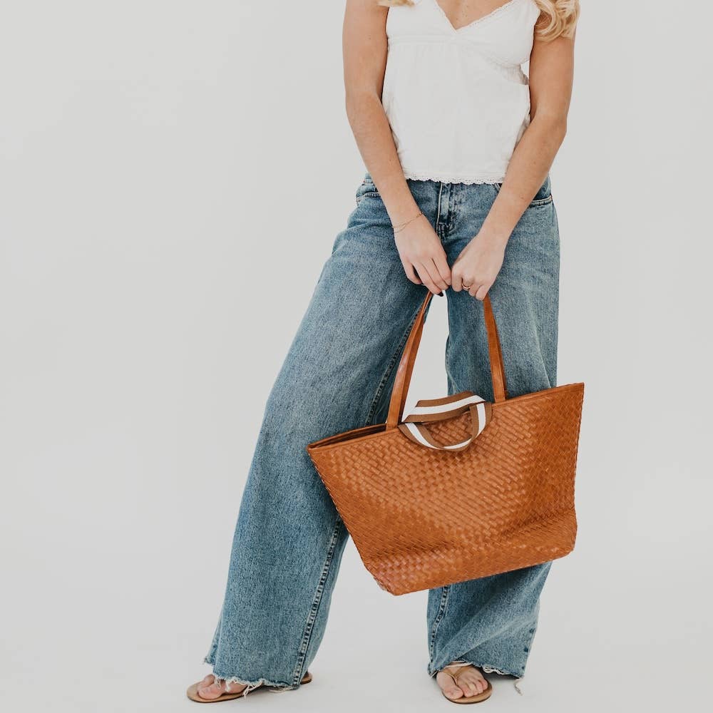 Pretty Simple - Woven Tiffany Organizer Tote Bag