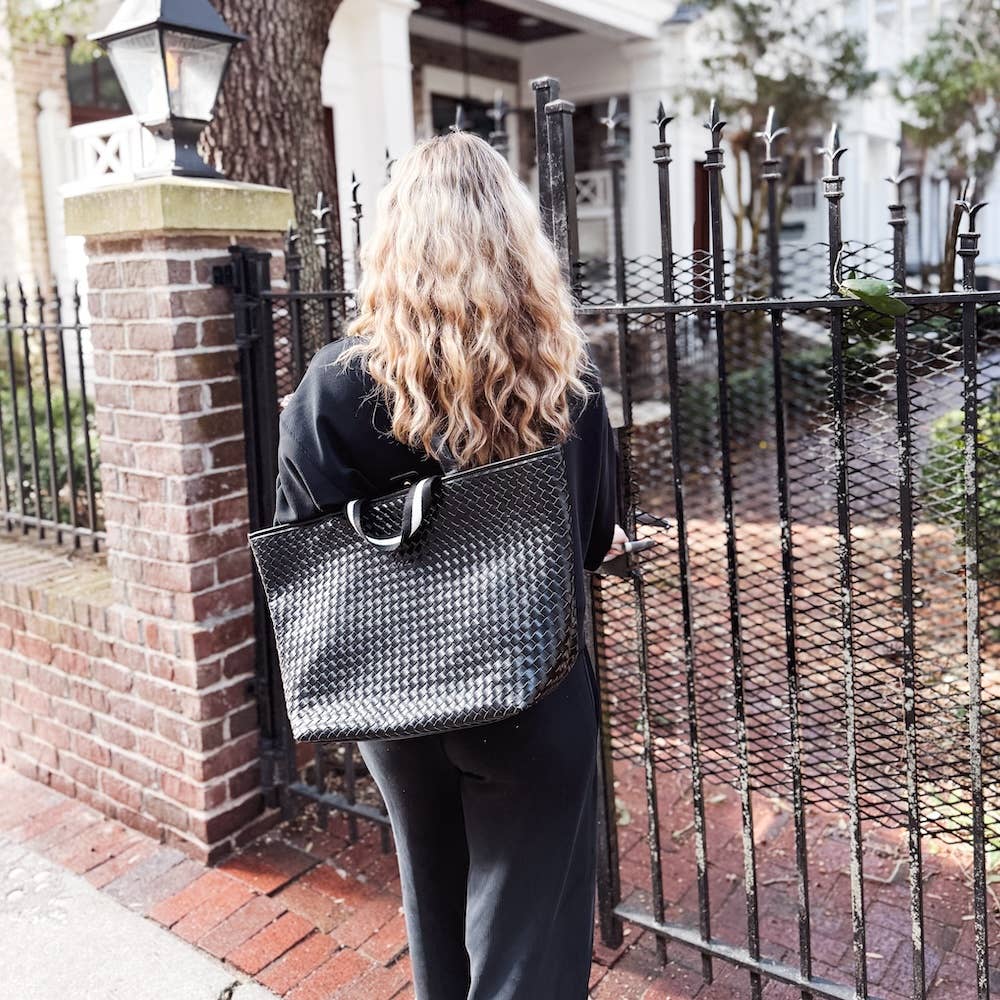 Pretty Simple - Woven Tiffany Organizer Tote Bag