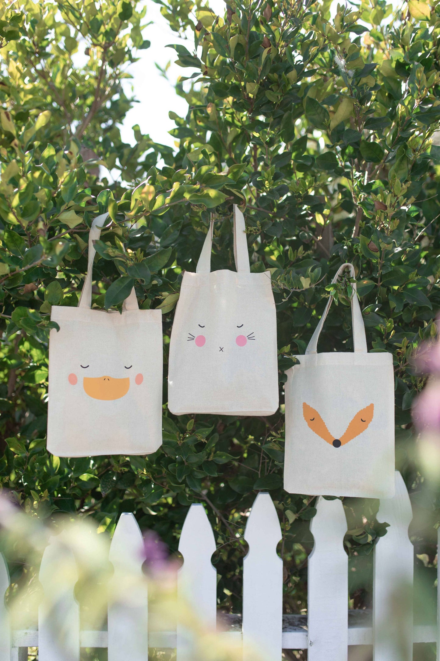 Space 46 Wholesale - Easter Kids Bunny Tote Bag Basket