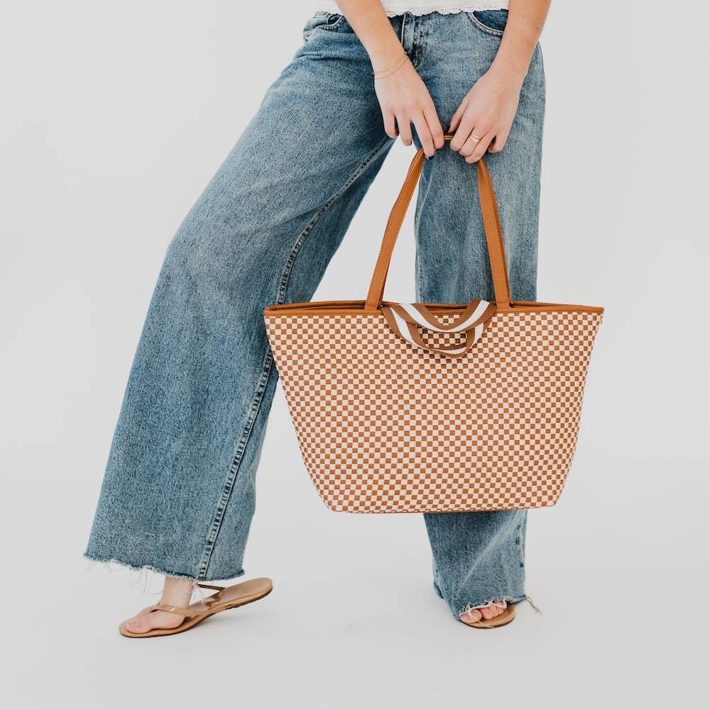 Pretty Simple - Woven Tiffany Organizer Tote Bag