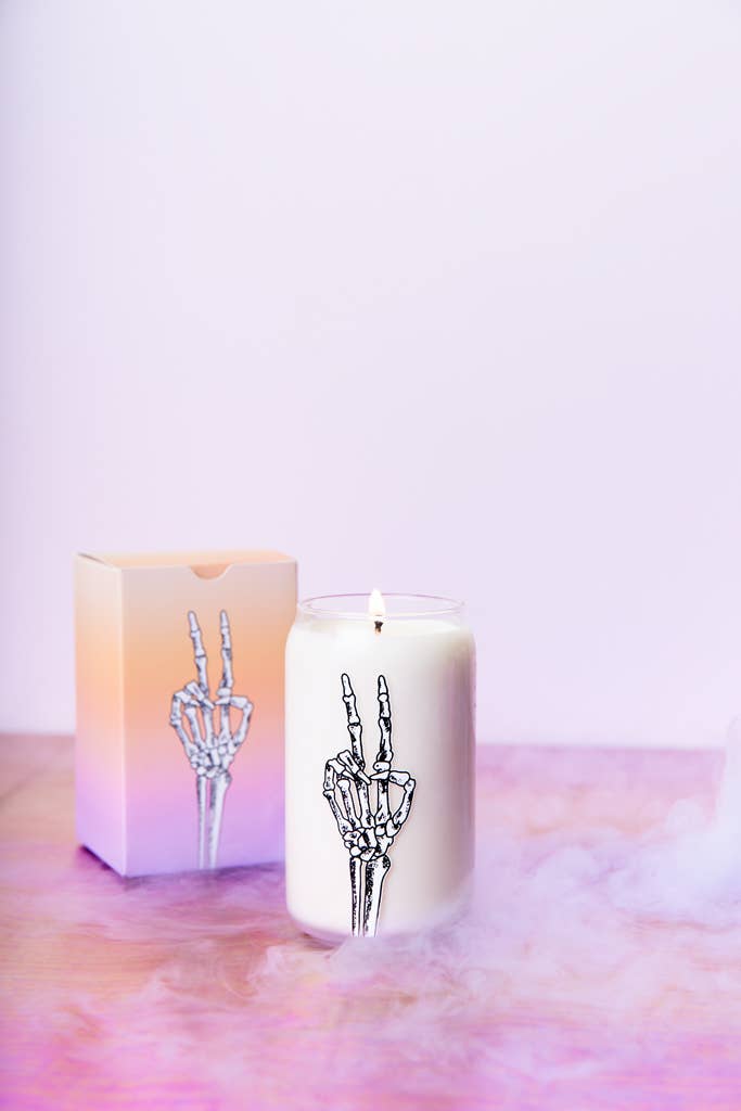 Talking Out of Turn - Halloween Candle Can Glass