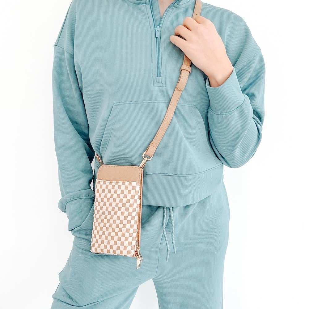 Pretty Simple - Woven Double Duty Phone Bag - Assorted Colors