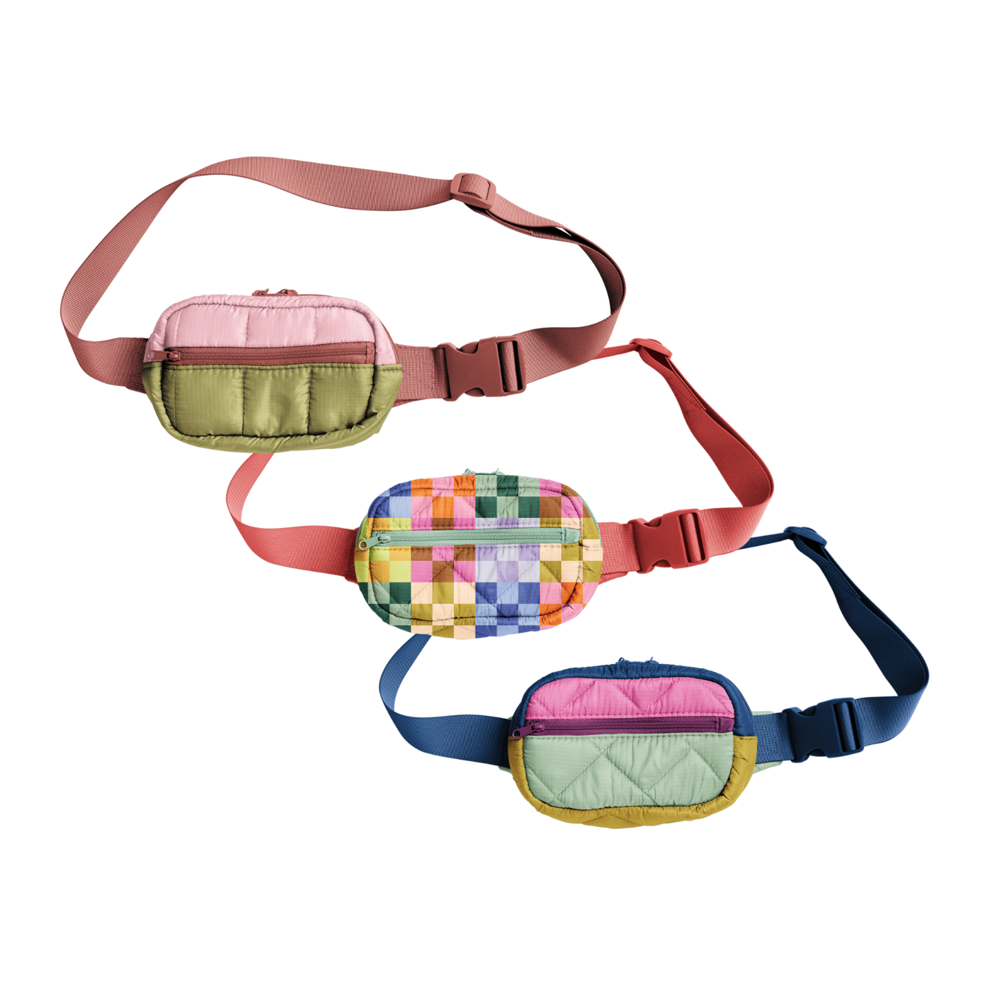 Talking Out of Turn - Small Puffy Hip Bags Crossbody