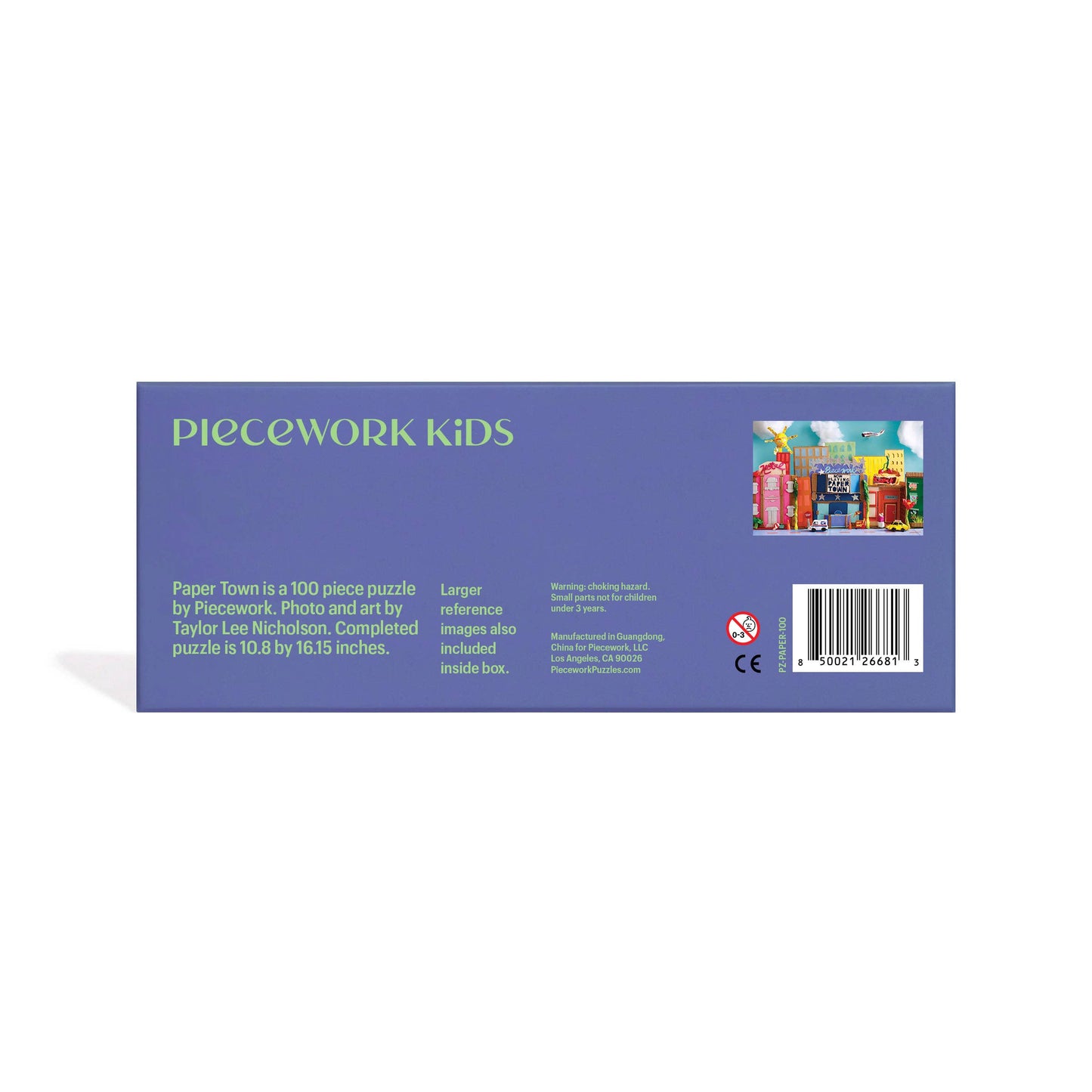 Piecework Puzzles - KIDS Favorite - Paper Town 100 Piece Puzzle