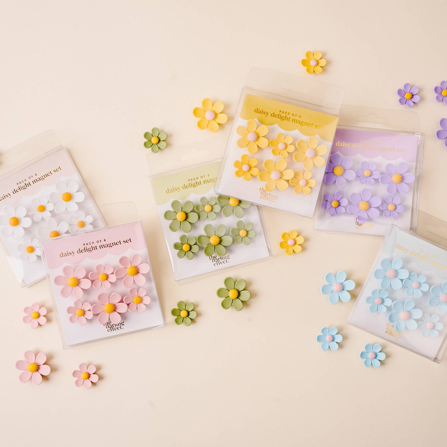 The Darling Effect - Daisy Delight Magnet Set-Lilac