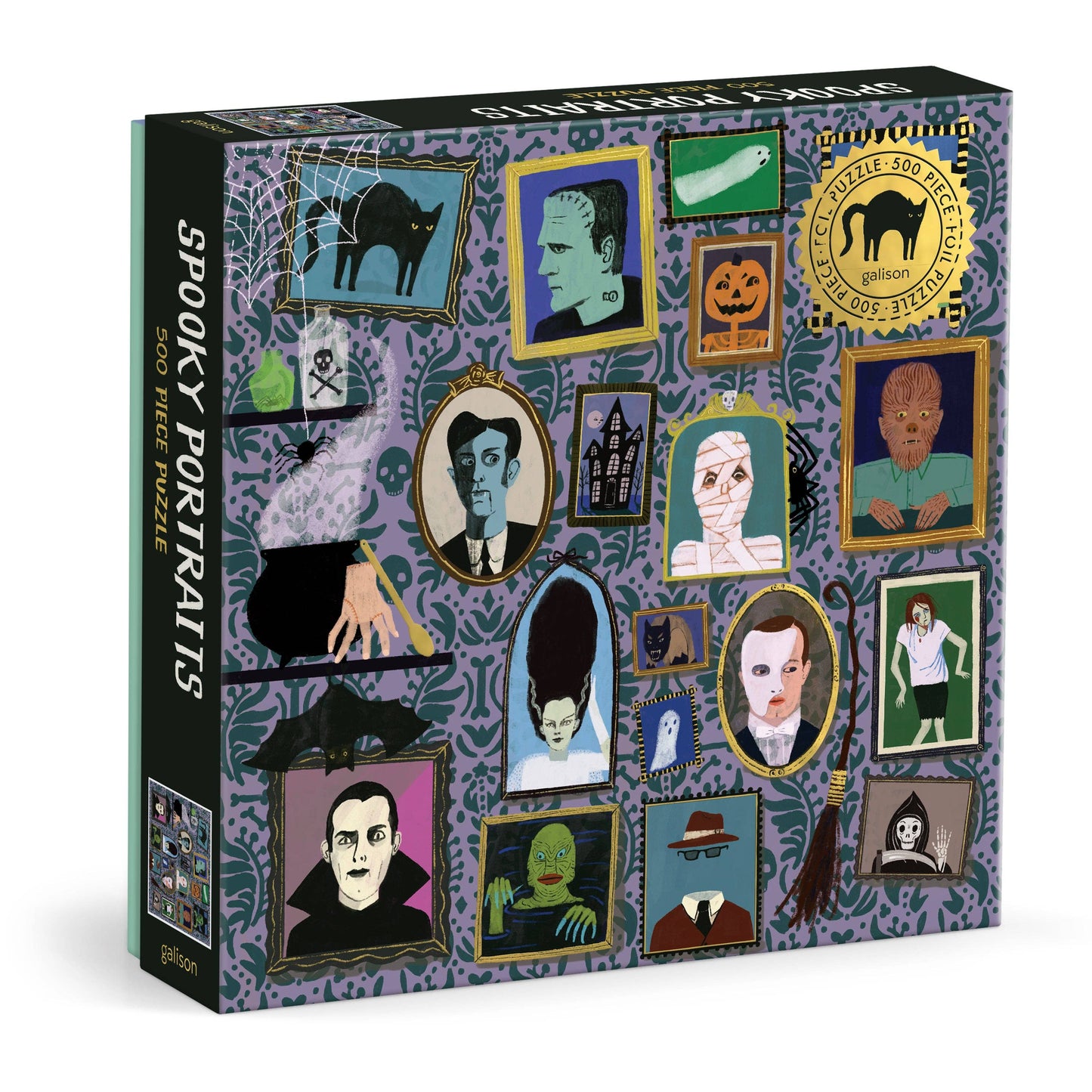 Chronicle Books - Spooky Portraits 500 Piece Foil Puzzle