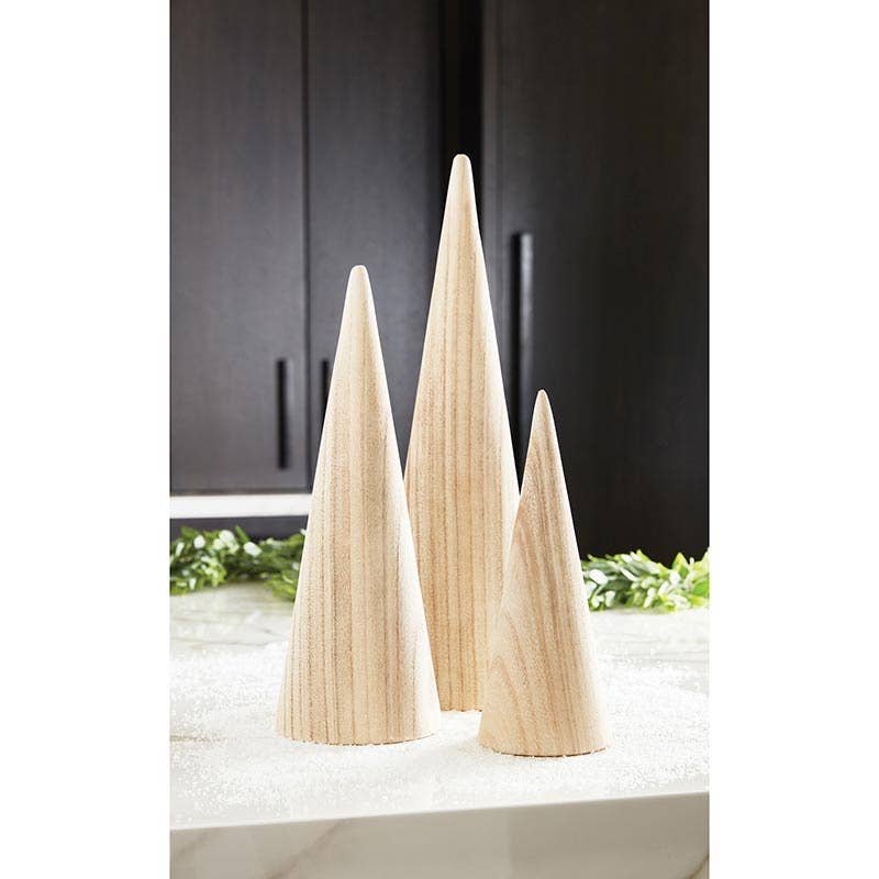Santa Barbara Design Studio by Creative Brands - Natural Wood Cone Tree - Large