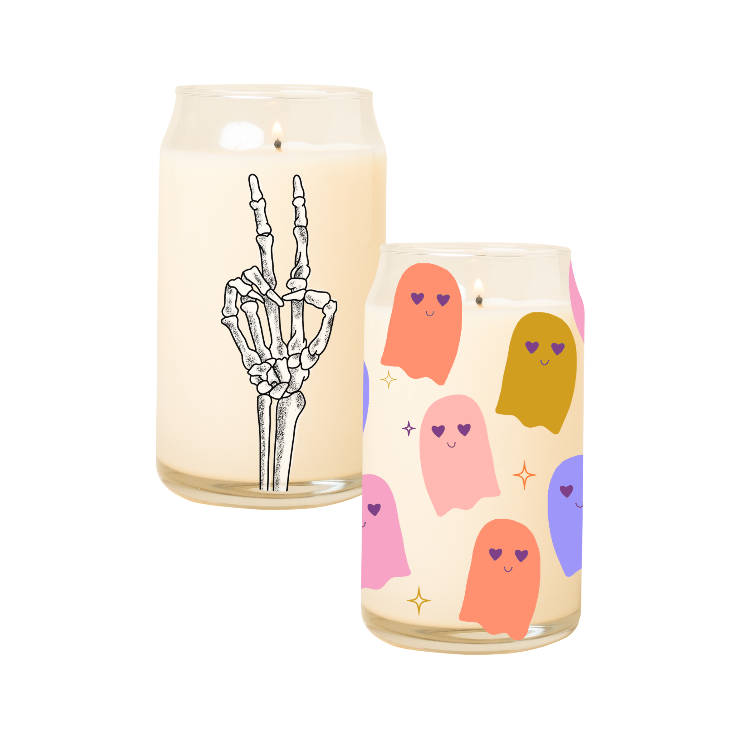 Talking Out of Turn - Halloween Candle Can Glass