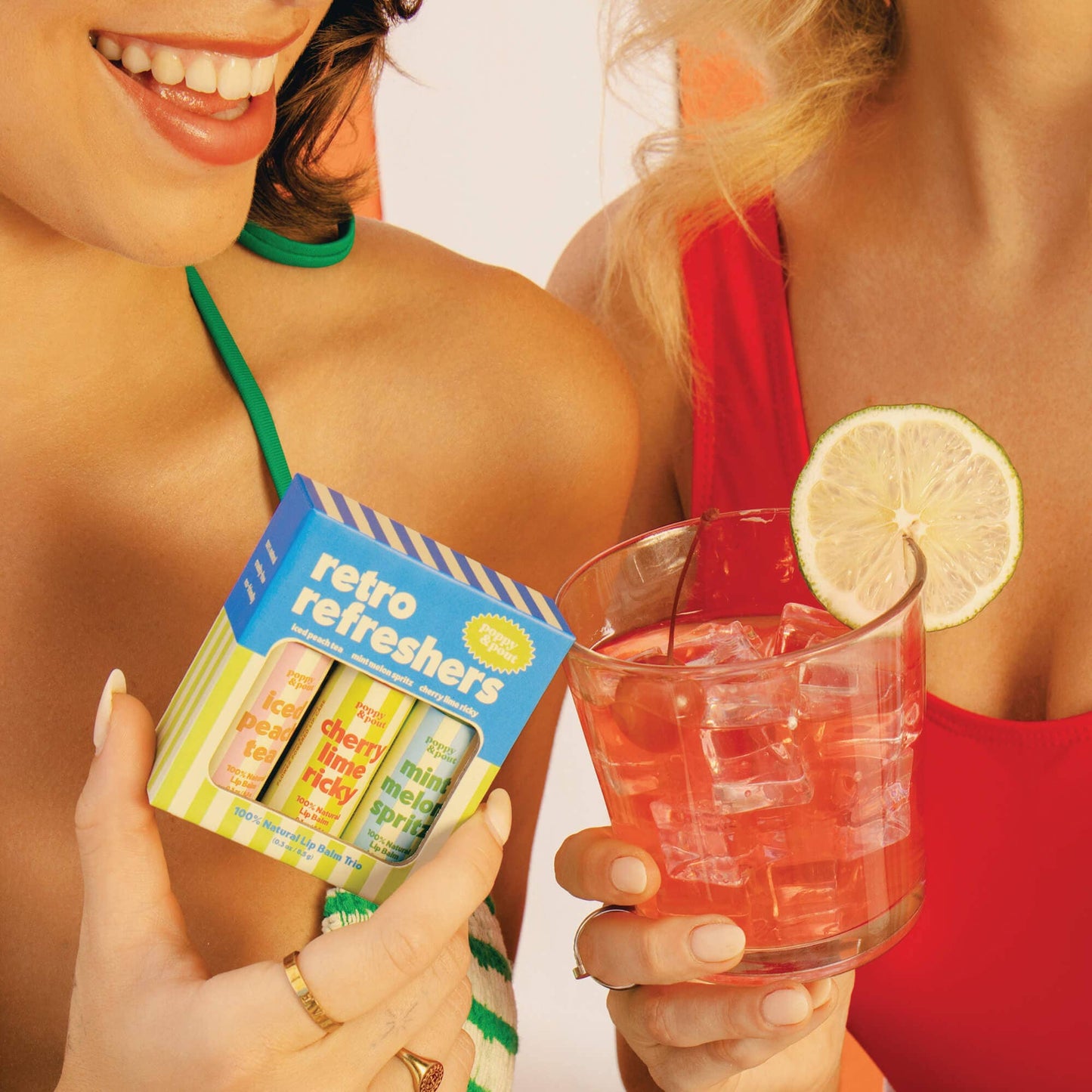 Poppy & Pout - Gift Set, Retro Refreshers, Lip Balm Trio