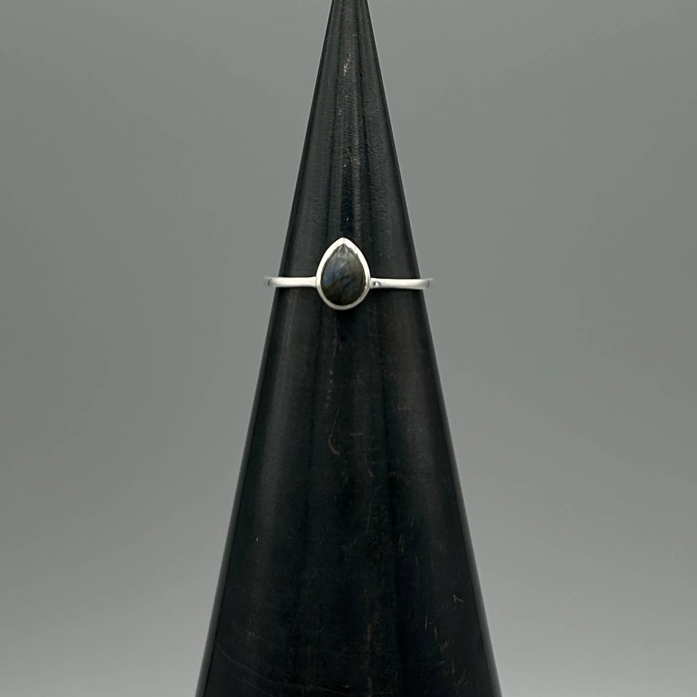 Something Silver - Silver Teardrop Stone Ring