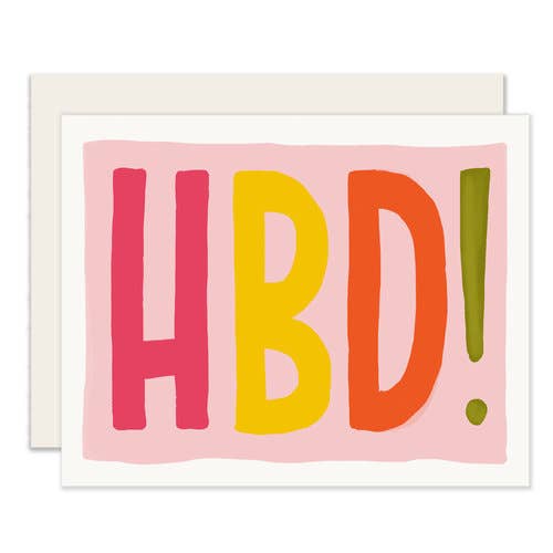 Slightly Stationery - HBD! Birthday Card