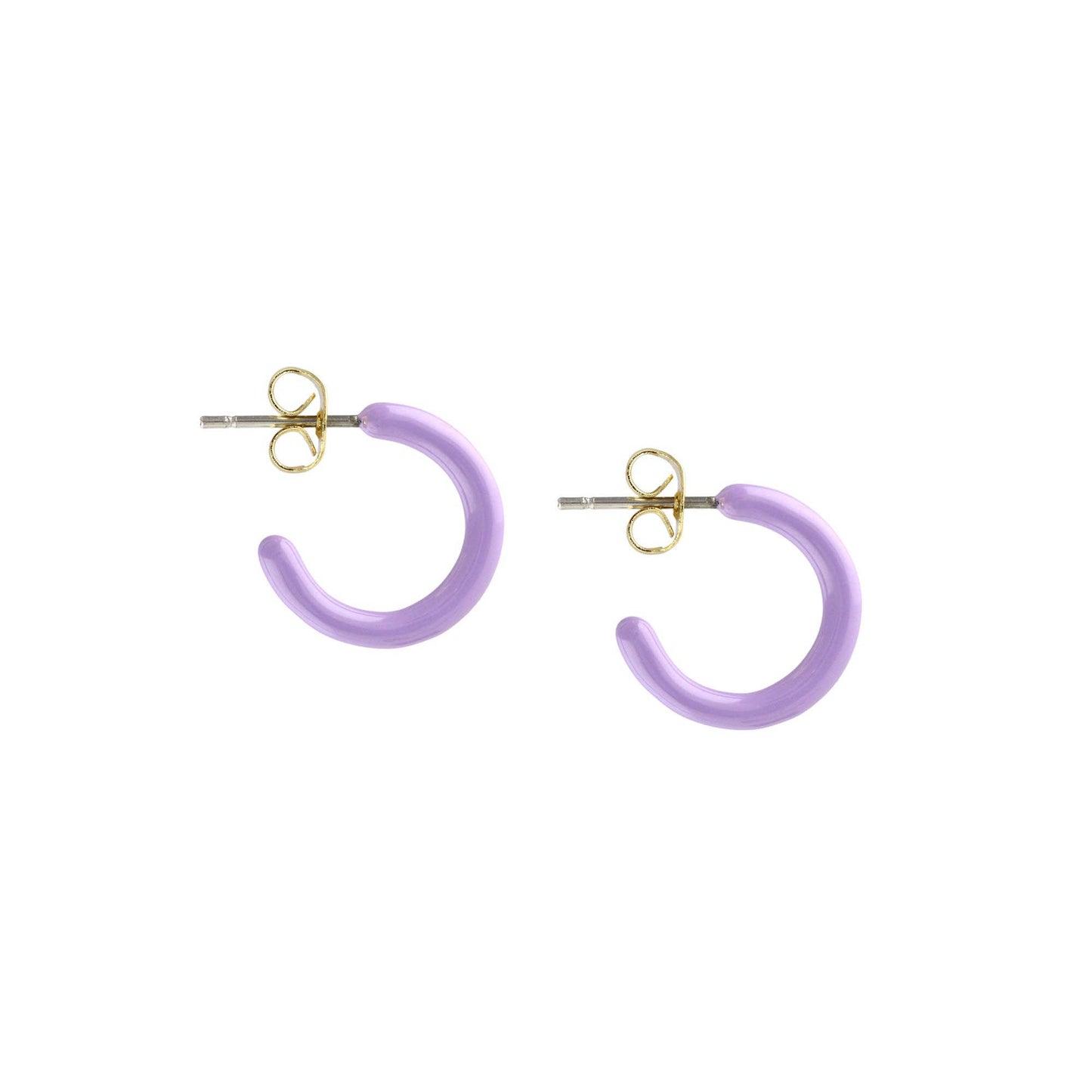 Kris Nations - Petite Palette Enamel Post Hoop Earrings