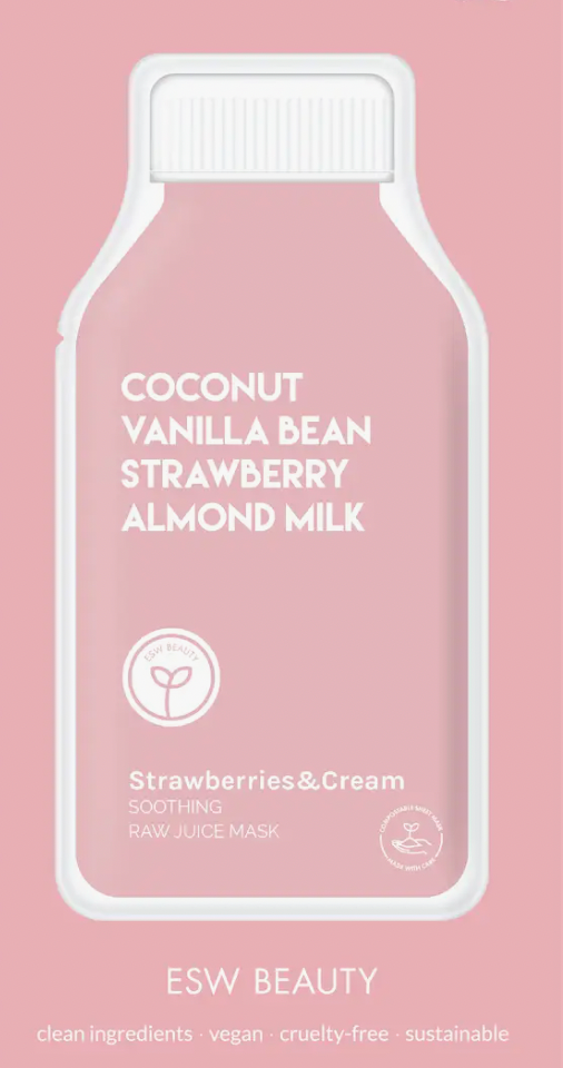 ESW Beauty - Strawberries & Cream Soothing Raw Juice Mask Box