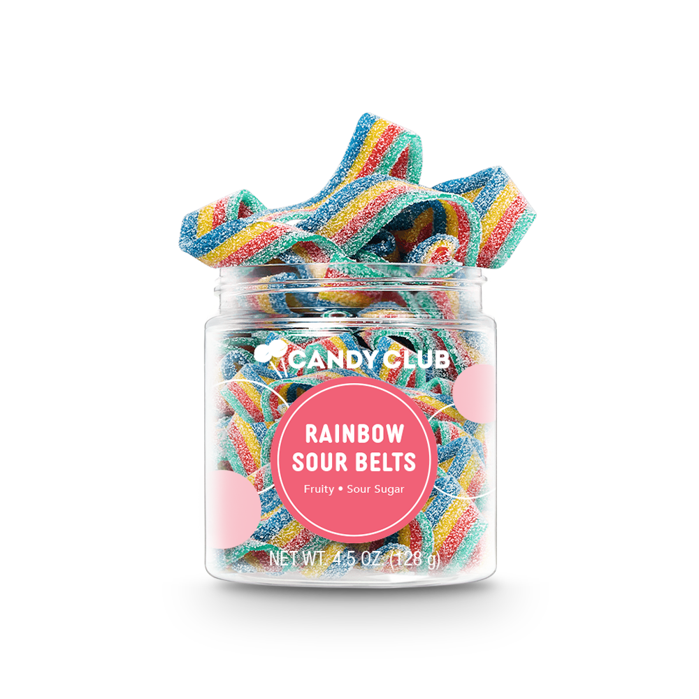 Candy Club - Rainbow Sour Belt Candies - homebody