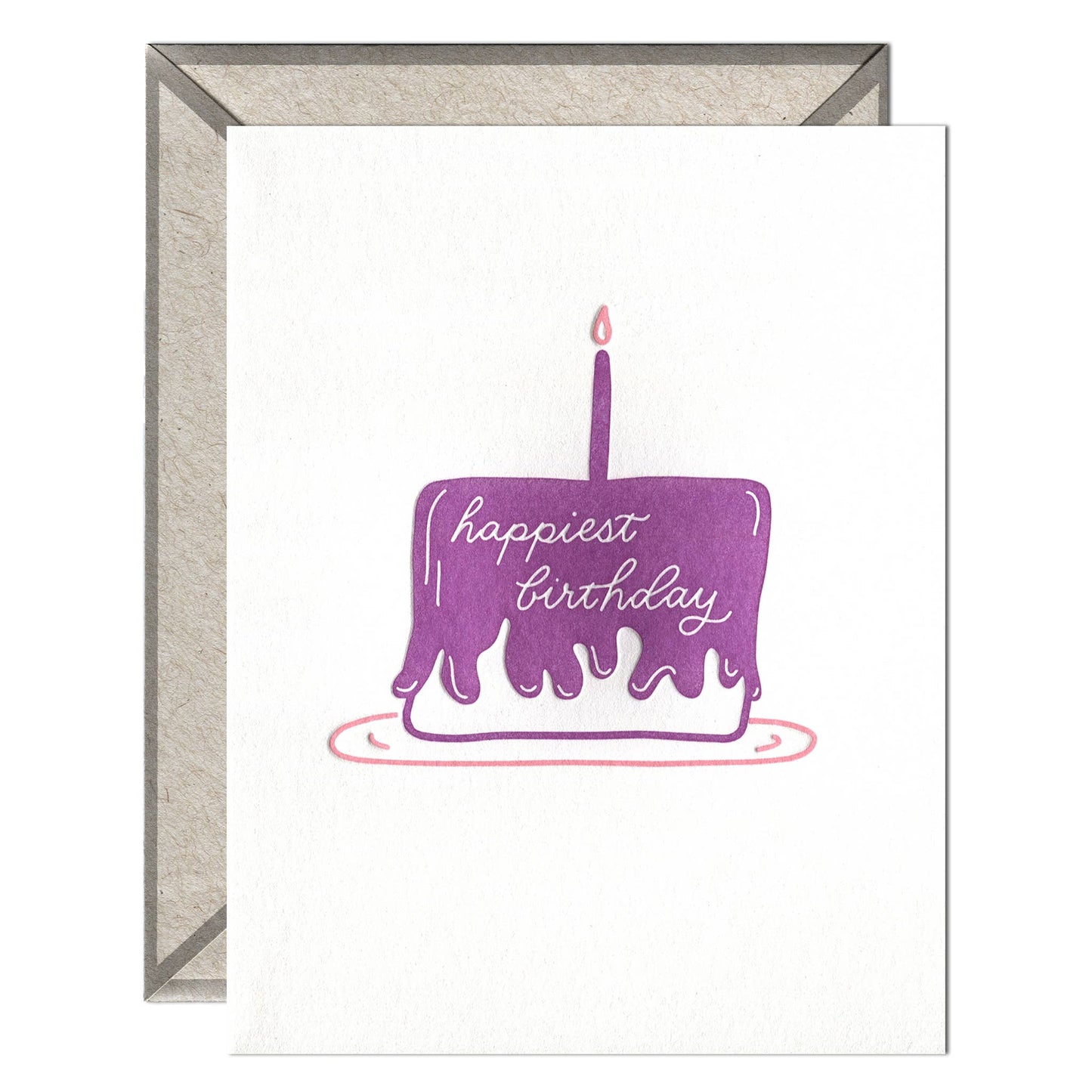 INK MEETS PAPER - Happiest Birthday Cake - Birthday card