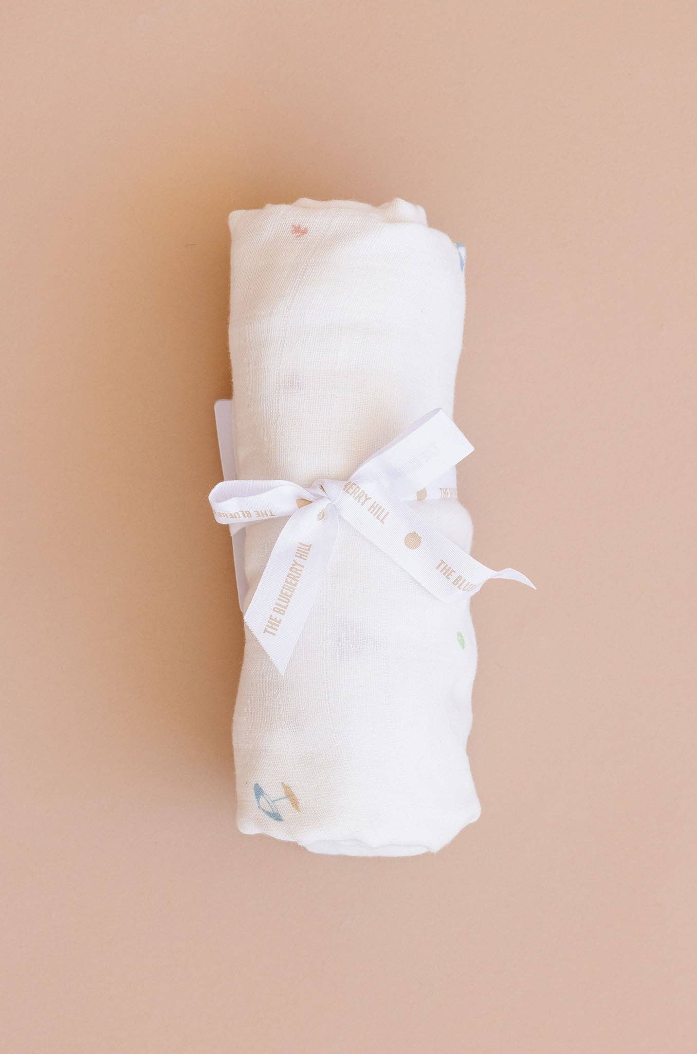 The Blueberry Hill - Muslin Swaddle Beach Baby Organic Sand Castle Ocean Fish
