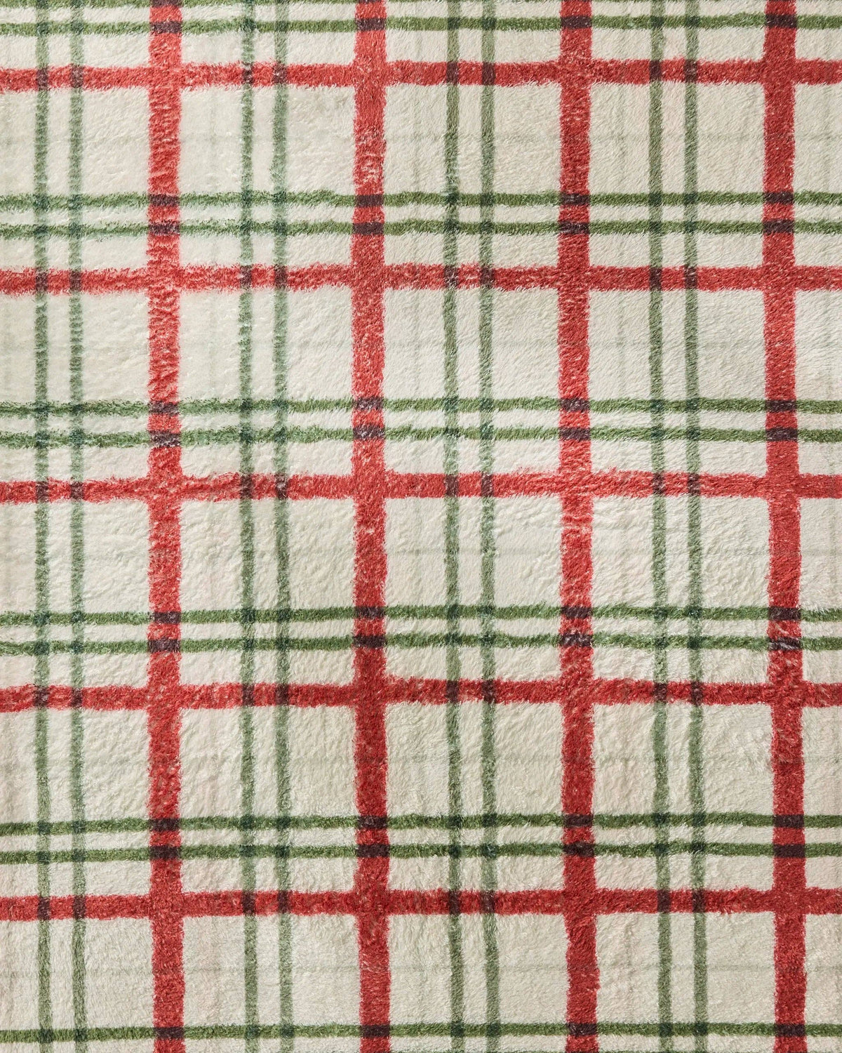 Geometry - Ribbon Plaid Plush Dog Towel - Holiday 2026