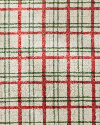 Geometry - Ribbon Plaid Plush Dog Towel - Holiday 2026