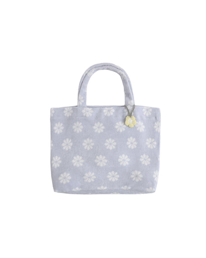 RYLEE + CRU TERRY BEACH BAG - PERIWINKLE DAISY