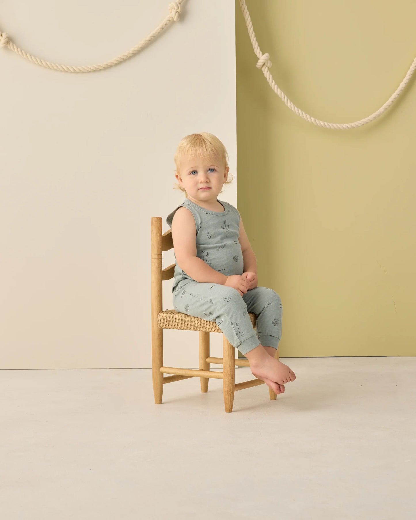 RYLEE + CRU TANK + SLOUCH PANT SET - COASTAL
