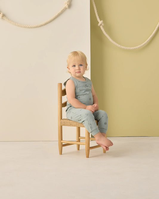 RYLEE + CRU TANK + SLOUCH PANT SET - COASTAL
