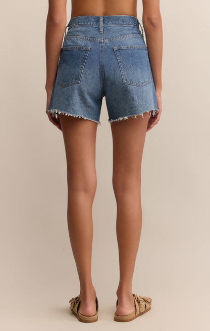 Z Supply Everyday Hi-Rise Denim Shorts - Vintage Indigo