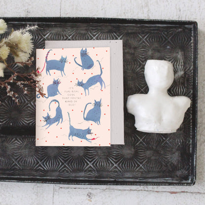 Seedlings - Playful Cats - Birthday Card