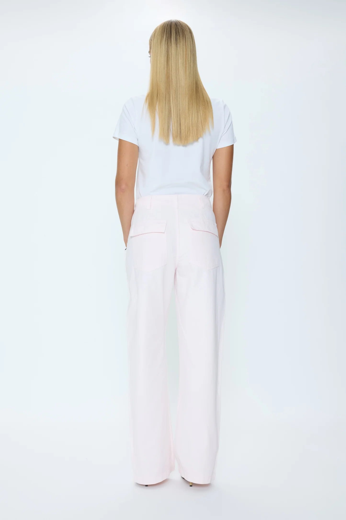 Pistola Wren Relaxed Straight Utility Pant - Ice Pink