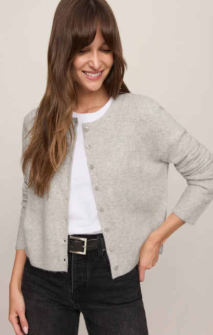 Z Supply Medina Cardigan - Feather Grey